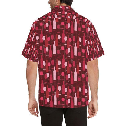 Wine Print Design Hawaiian Shirt