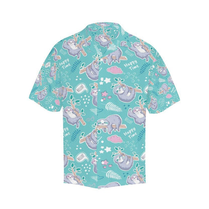 Sloth Print Design Hawaiian Shirt