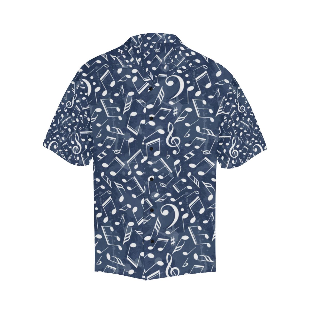 Music Note Pattern Print Design A Hawaiian Shirt