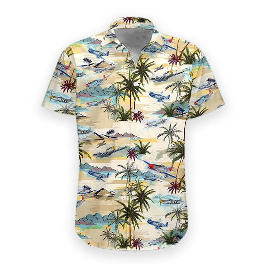  3D Aircraft Hawaii Shirt