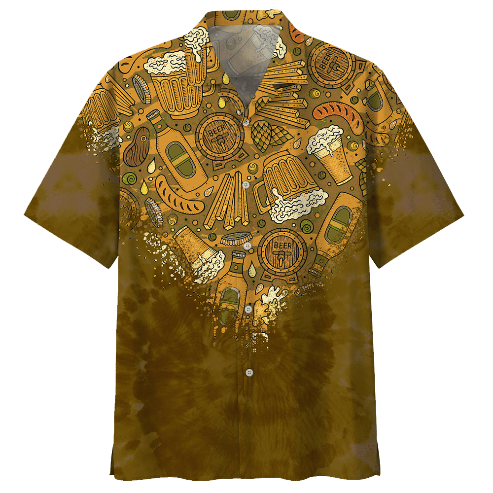 Beer  Khaki Khaki Unisex Hawaiian Shirt For Men And Women Dhc17063846