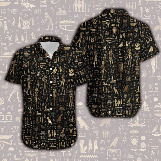 Hawaiian Aloha Shirts Ancient Egypt Pattern #402DH