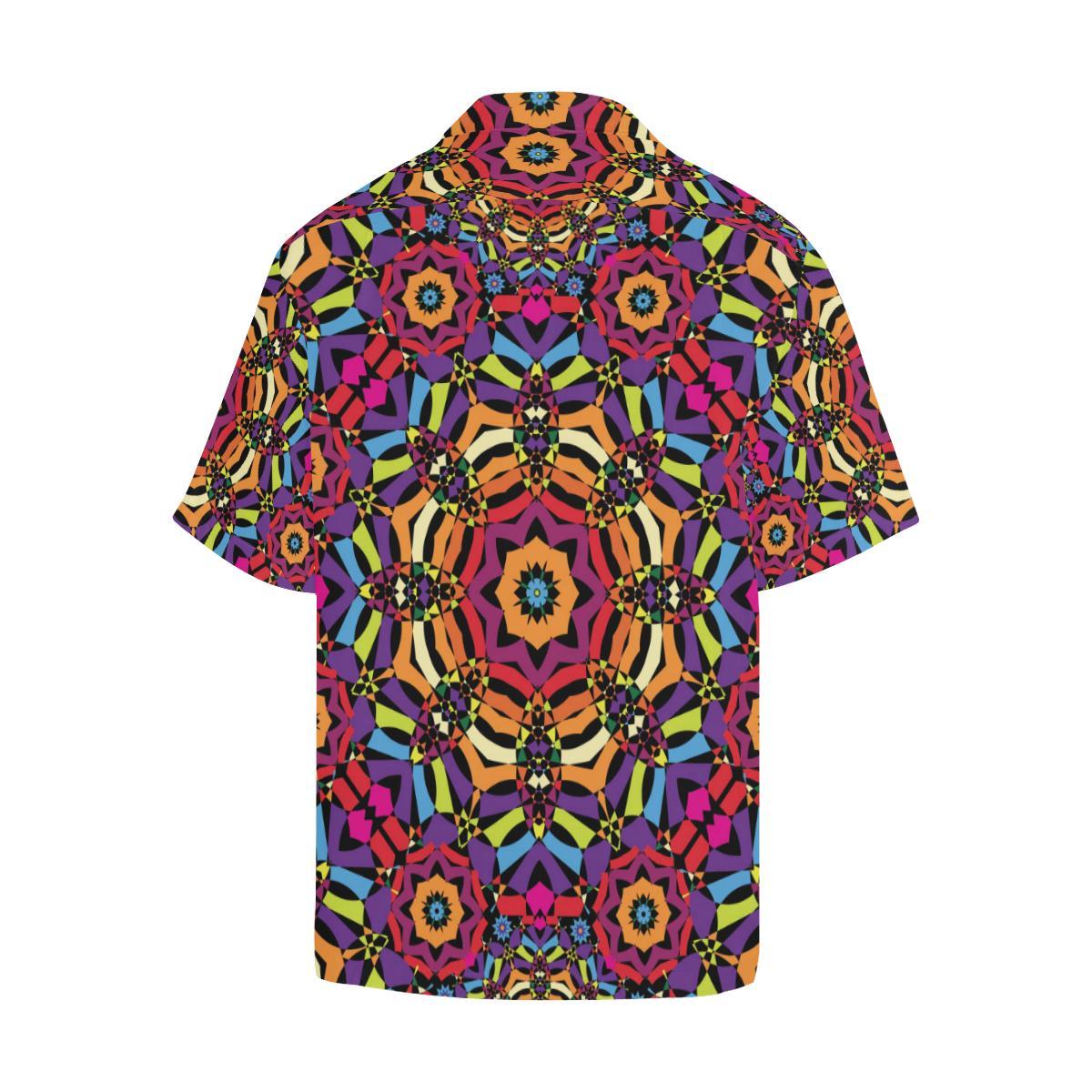 Kaleidoscope Pattern Print Design Hawaiian Shirt
