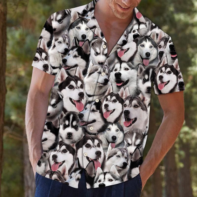 Siberian Husky Hawaiian Shirt | For Men & Women | Adult | HW6832