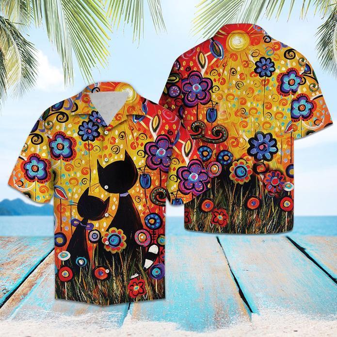 Black Cat Paradise Hawaiian Shirt | For Men & Women | Adult | HW5421