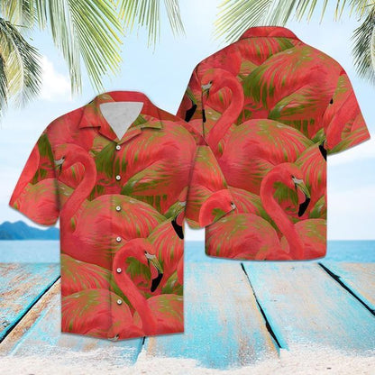 Colorful Flamingo Hawaiian Shirt | For Men & Women | Adult | HW5413