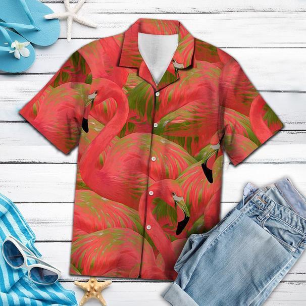 Colorful Flamingo Hawaiian Shirt | For Men & Women | Adult | HW5413