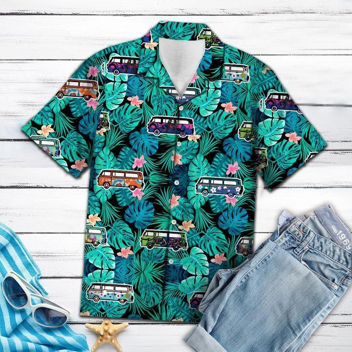 Caravan Camping Tropical Hawaiian Shirt | For Men & Women | Adult | HW3267