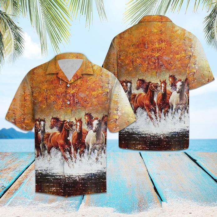 Herd Of Horses Hawaiian Shirt | For Men & Women | Adult | HW5488