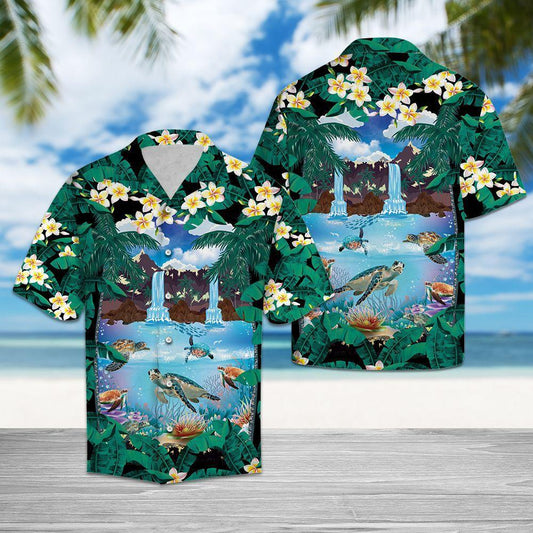 Awesome Turtle Hawaiian Shirt | For Men & Women | Adult | HW6134