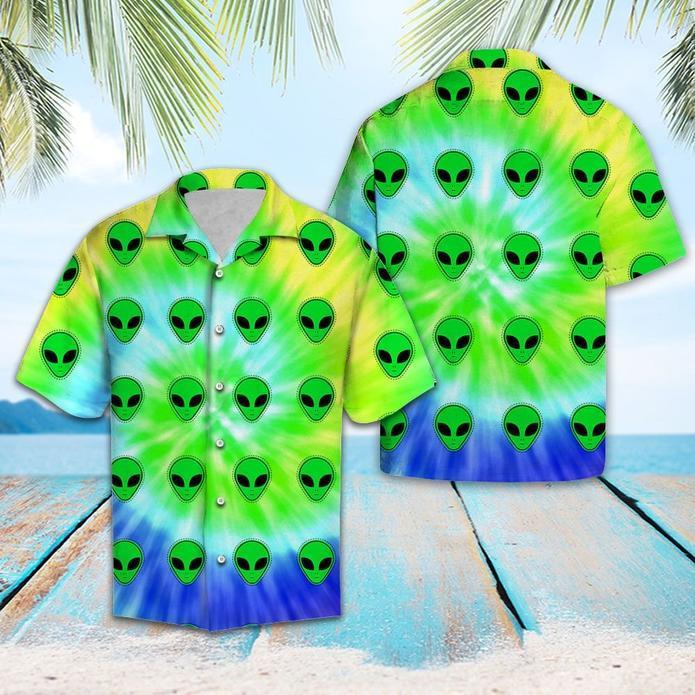 Alien Tiedye Hawaiian Shirt | For Men & Women | Adult | HW5748