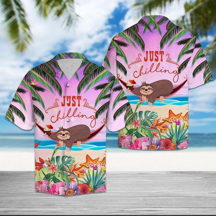 Sloth Chilling Hawaiian Shirt | For Men & Women | Adult | HW5749