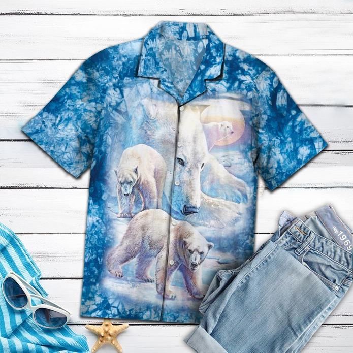 Amazing Polar Bear Tropical Hawaiian Shirt 