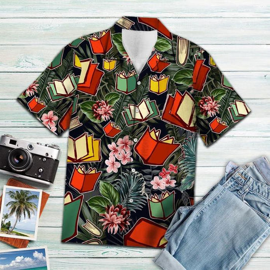 Reading Book Lover Tropical Hawaiian Shirt 