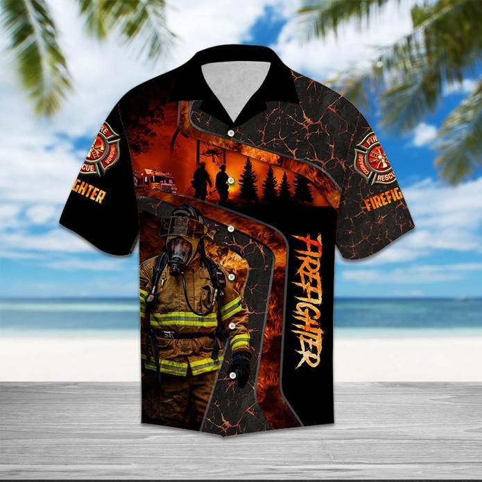 Firefighter Life Hawaiian Shirt | For Men & Women | Adult | HW5887