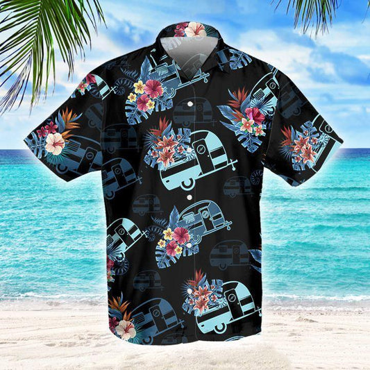 Camping Tropical Hawaiian Shirt