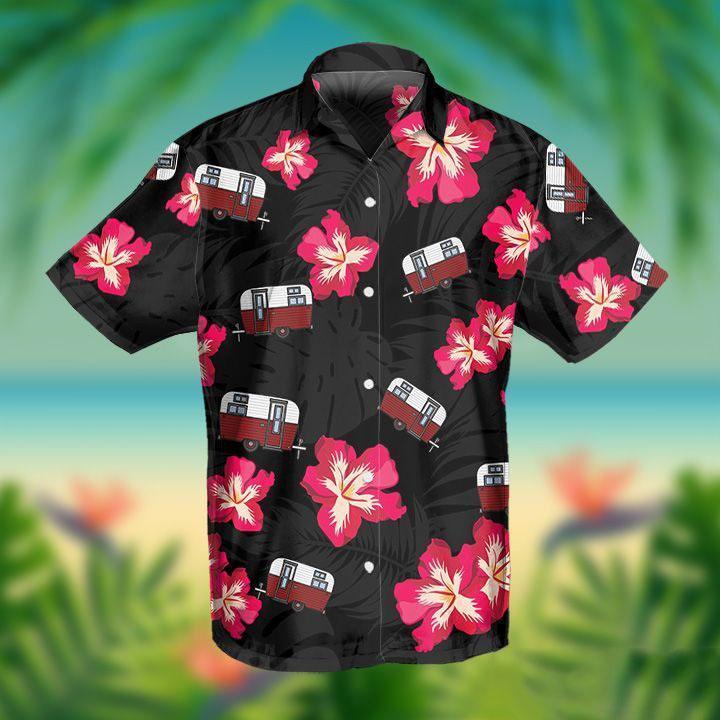 Camping Tropical Hawaiian Shirt