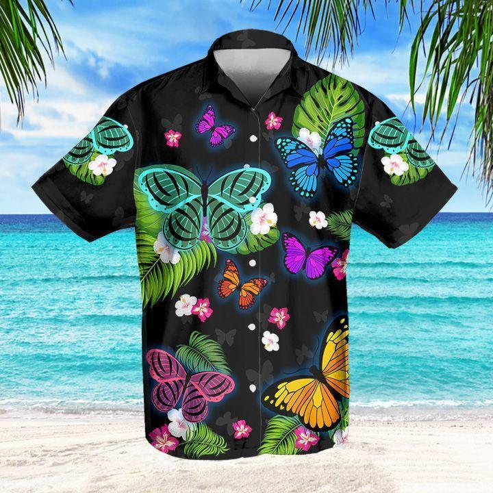 Butterfly Tropical Hawaiian Shirt