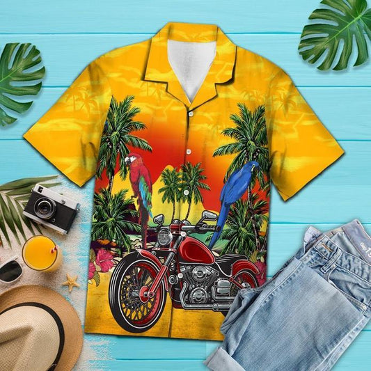 Vintage Motorcycle Hawaiian Shirt | For Men & Women | Adult | HW5882