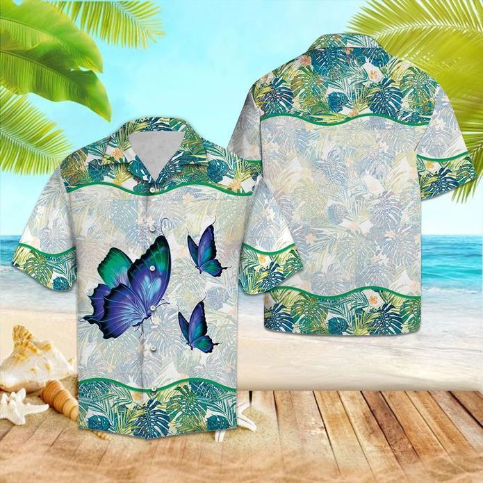 Butterfly Tropical Hawaiian Shirt | For Men & Women | Adult | HW5624