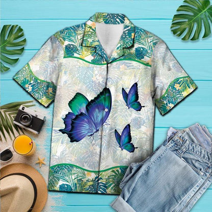 Butterfly Tropical Hawaiian Shirt | For Men & Women | Adult | HW5624