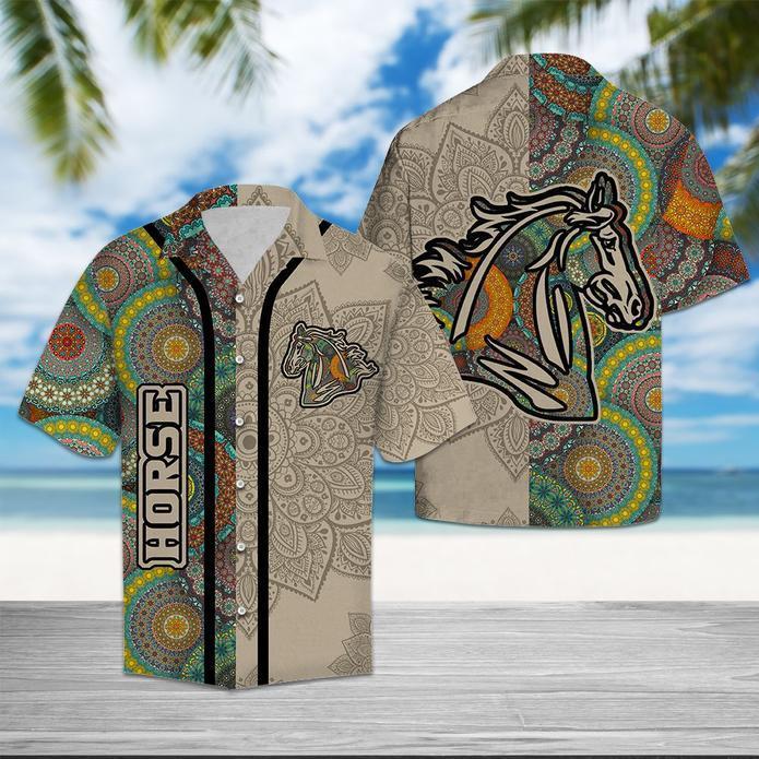 Horse Mandala Hawaiian Shirt | For Men & Women | Adult | HW3113