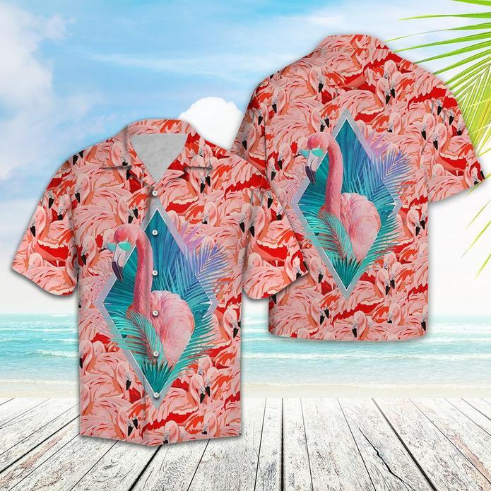 Cute Flamingo Hawaiian Shirt | For Men & Women | Adult | HW5632