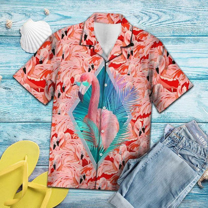 Cute Flamingo Hawaiian Shirt | For Men & Women | Adult | HW5632