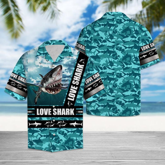 Love Shark Hawaiian Shirt | For Men & Women | Adult | HW2392