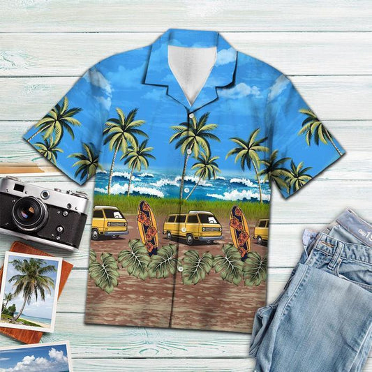 Tropical Camping Car Hawaiian Shirt | For Men & Women | Adult | HW3263