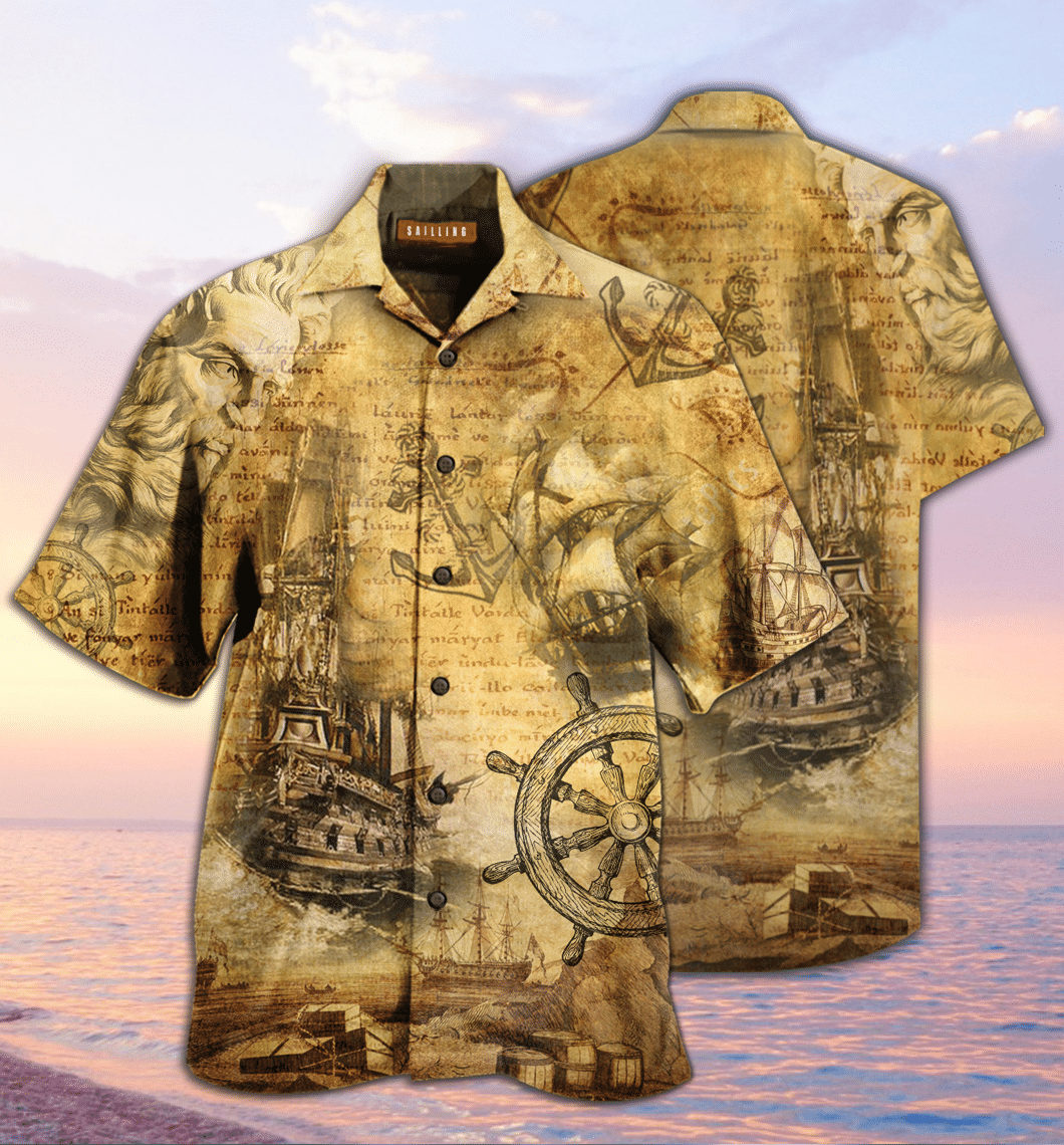 Amazing Sailing Ship Into The Sea To Find Your Soul Hawaii Shirt