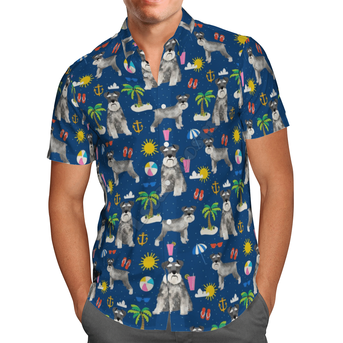 Funny Schnauze  Blue Unique Design Unisex Hawaiian Shirt For Men And Women Dhc17064081