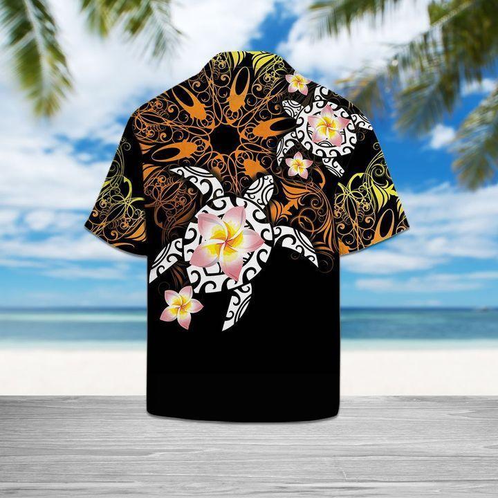 Turtle Floral Hawaiian Shirt