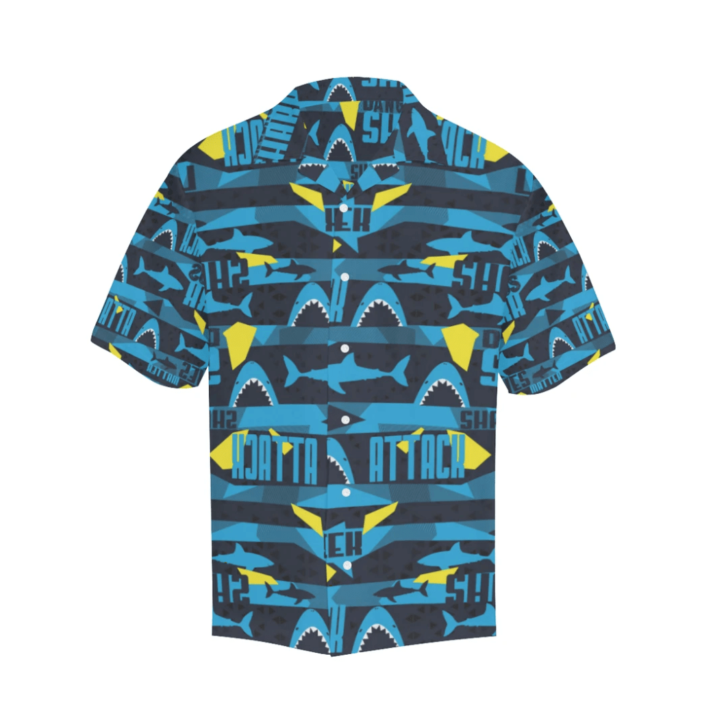 Funny Shark Summer Vibe Tropical Hawaiian Aloha Shirts