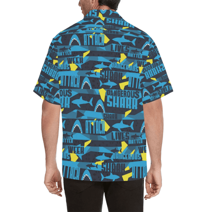 Funny Shark Summer Vibe Tropical Hawaiian Aloha Shirts