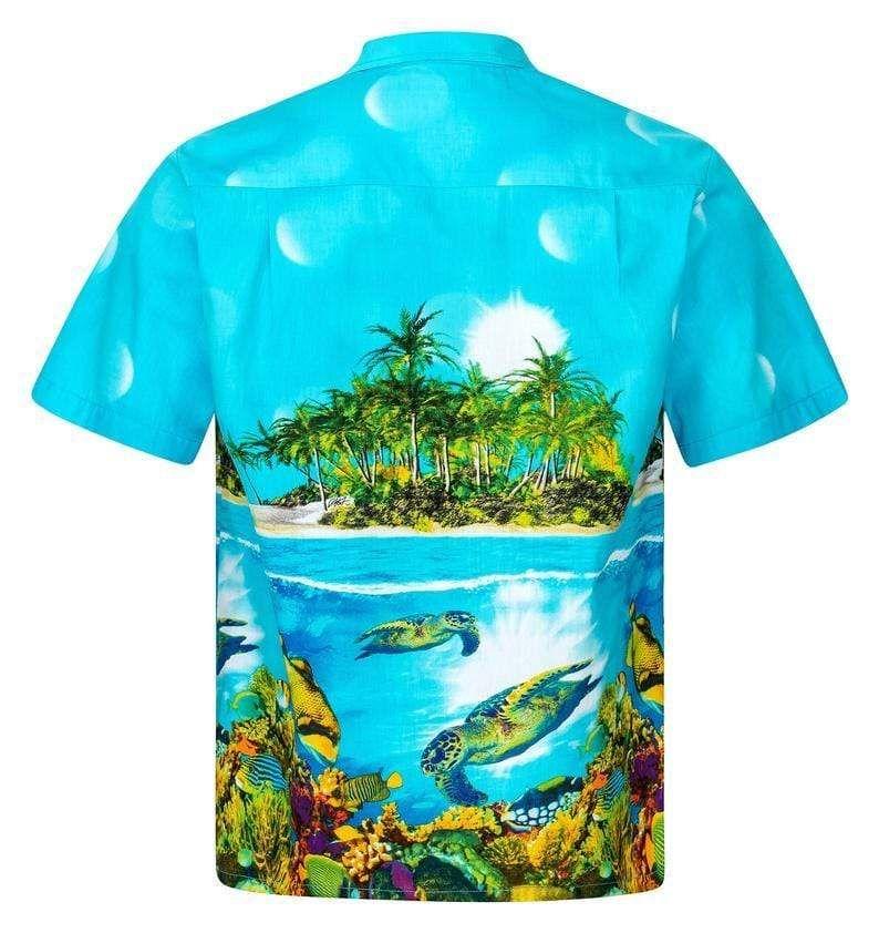 Tropical Turtle Island Hawaiian Aloha Shirts #DH