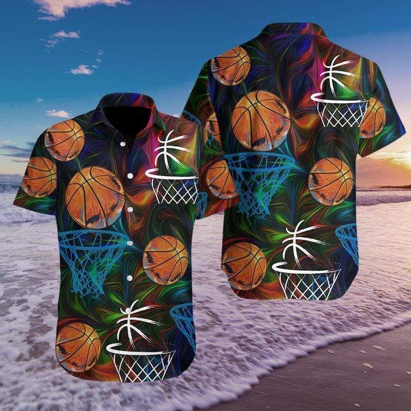 Basketball Colorful Light Tropical Hawaiian Shirt 131