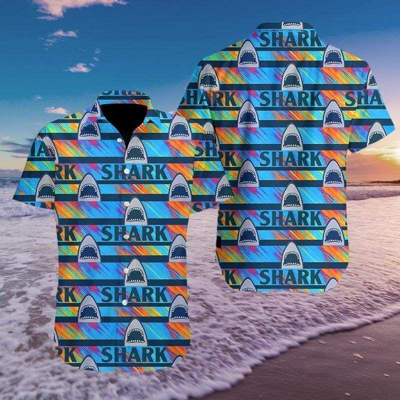 Beach Shirt Get Now Hawaiian Shirts Colorful Shark