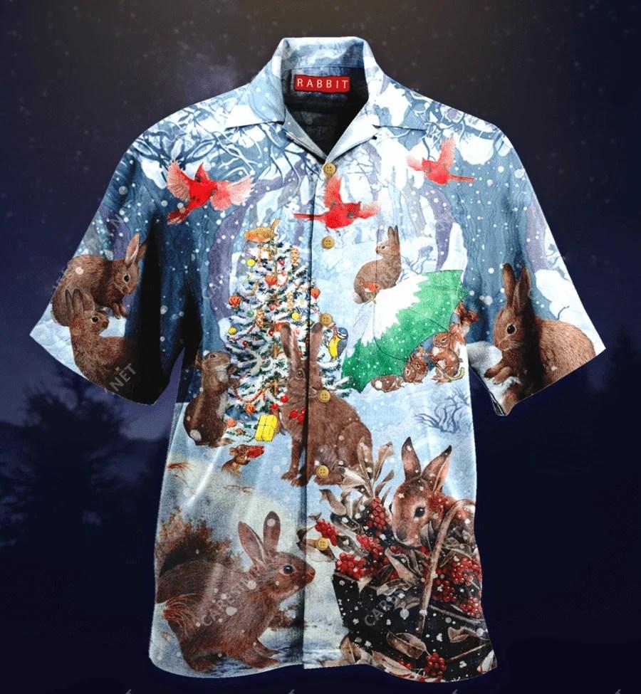 Beach Shirt Find Hawaiian Shirts Rabbits On Christmas