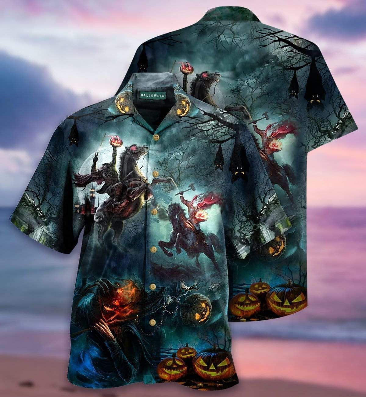 Beach Shirt Get Here Dark Horse Where Is My Head Halloween Hawaiian Shirts