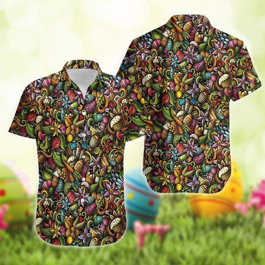 Beach Shirt Hawaiian Shirts Happy Easter Hippie