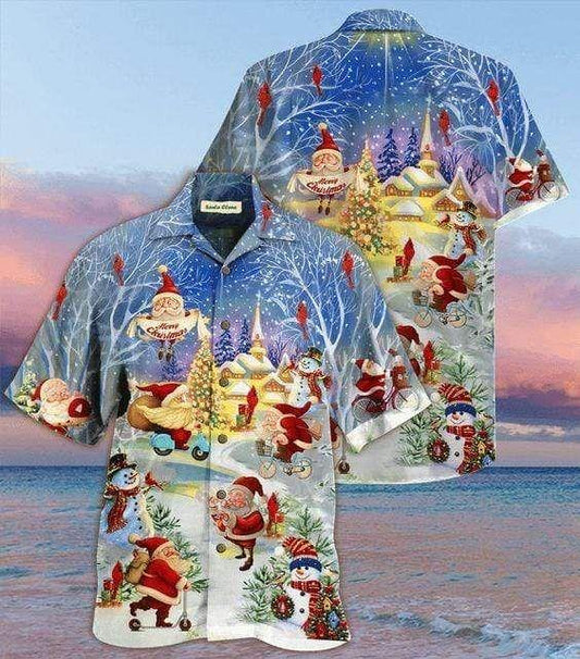 Beach Shirt Get Now Hawaiian Aloha Shirts Stay Cool Santa Claus Christmas