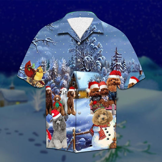 Beach Shirt Shop Poodle Christmas Hawaiian