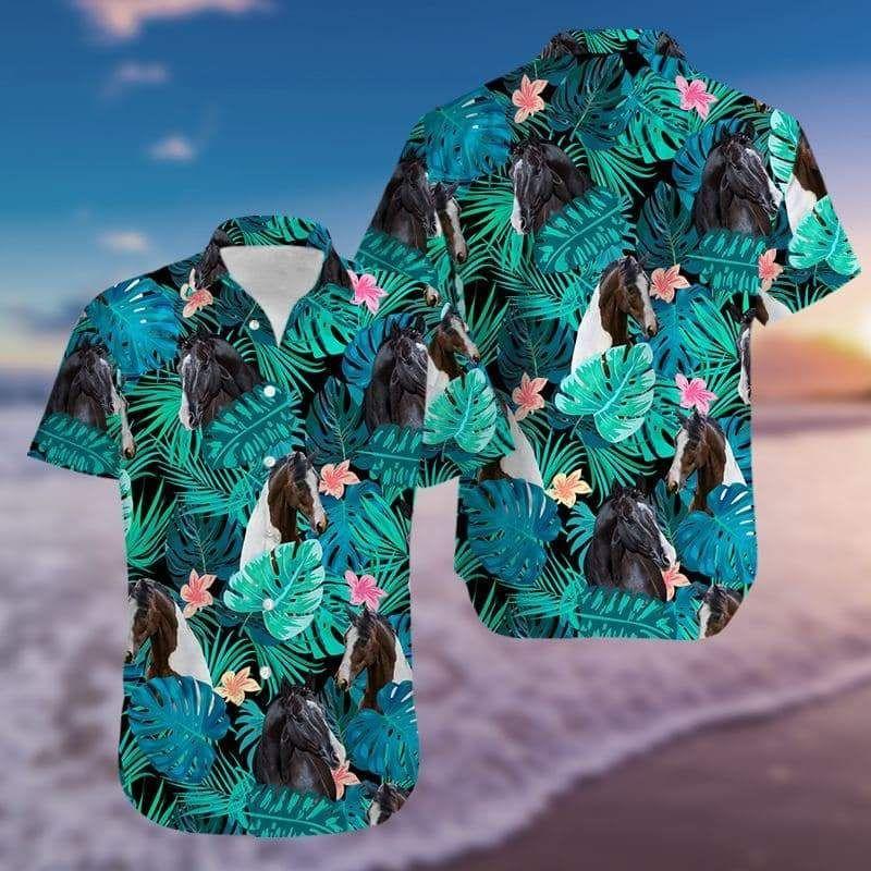 Beach Shirt Buy Tropical Horse Hawaiian Aloha Shirts H