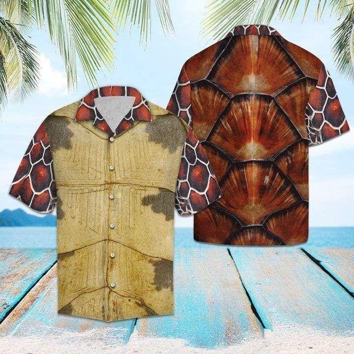 Beach Shirt Awesome Sea Turtle Unisex Hawaiian Aloha Shirts