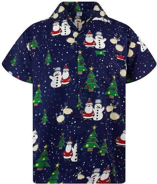 Beach Shirt Check Out This Awesome Hawaiian Aloha Shirts Funky Santa And Snowman Christmas