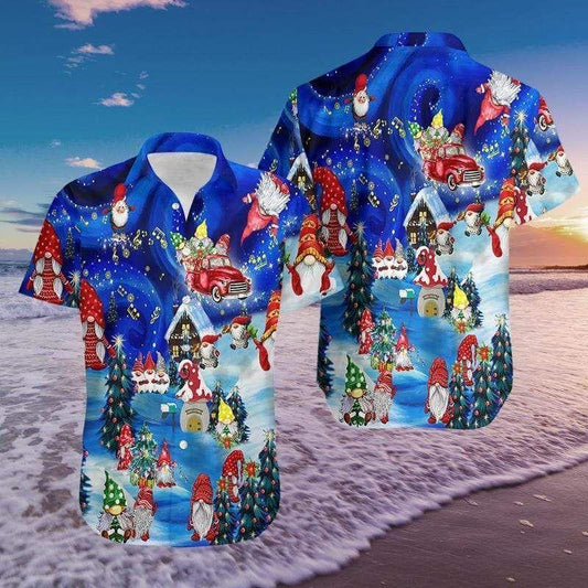 Beach Shirt Discover Cool Hawaiian Aloha Shirts Hanging With My Gnomies Christmas