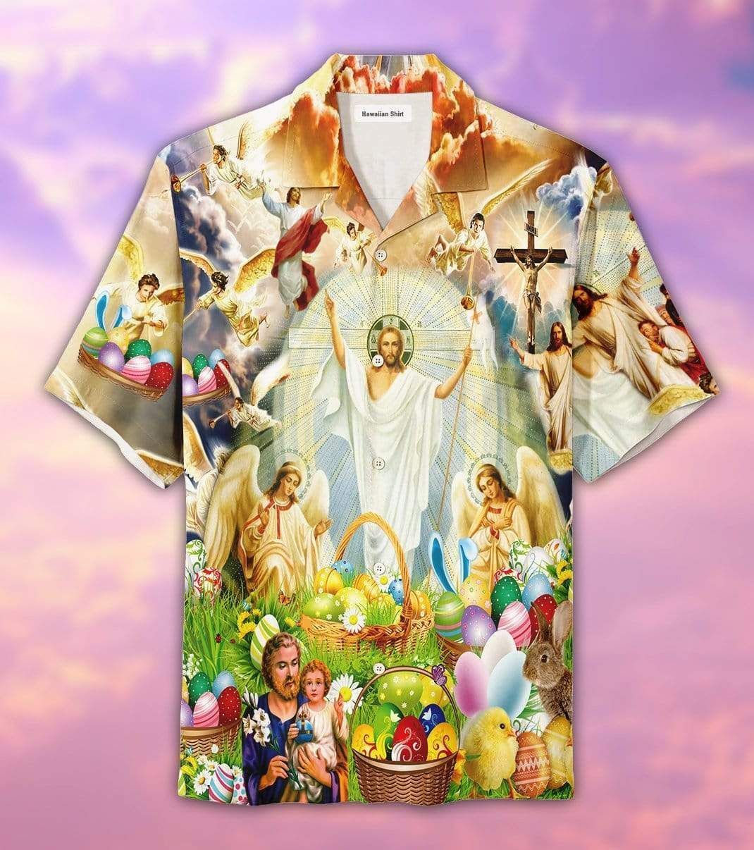 Beach Shirt Get Now Hawaiian Aloha Shirts Jesus Happy Easter 803