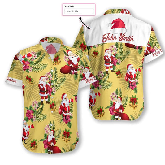 Beach Shirt Shop From 1000 Unique Personalized Merry Christmas Santa Claus Hawaiian Aloha Shirts Custom Name L