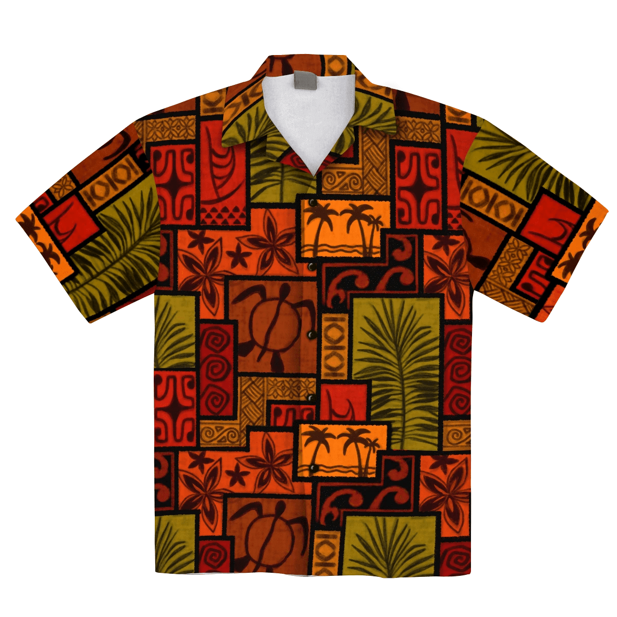 Beach Shirt Get Here Africanpattern Turtle Tropical Hawaiian Aloha Shirts